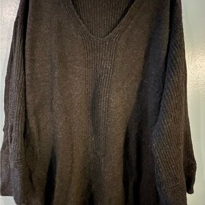 Cozy Black V-Neck Sweater